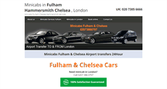 Desktop Screenshot of minicabsfulham.com